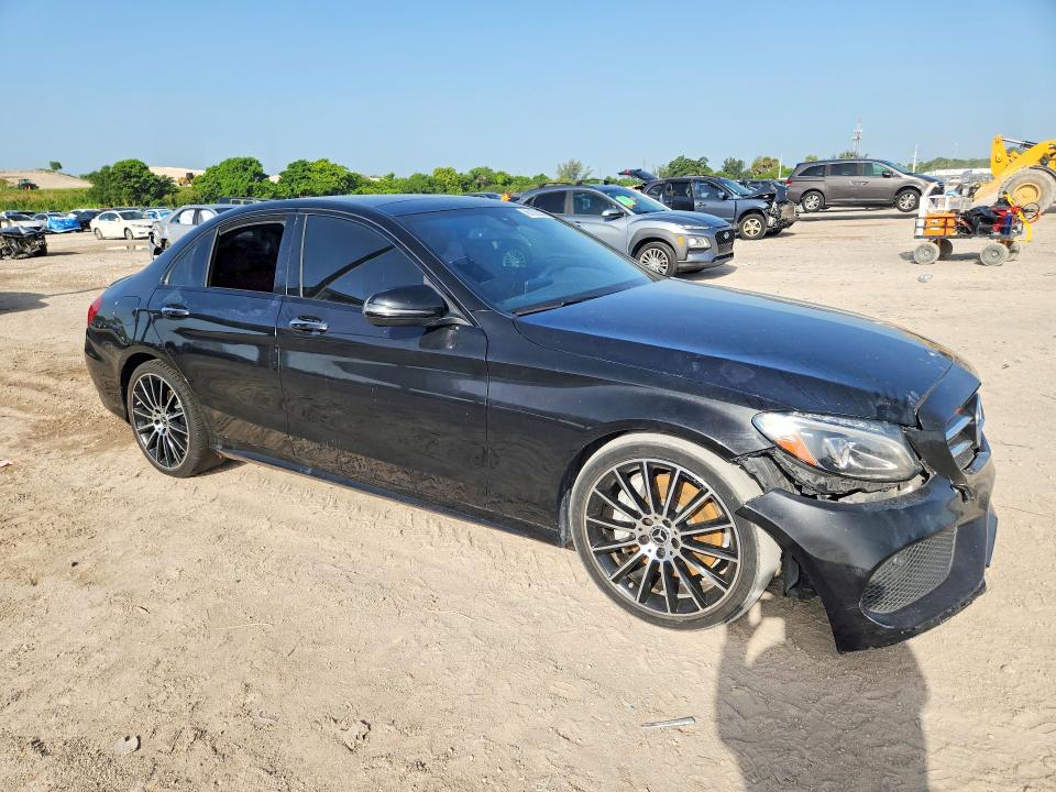 2018 Mercedes-benz C-klasse VIN WDDWF4JB0JR407092 COPART salvage auction — FRONT END, Fl - Certificate Of Title, sold $12,600 on 2026-07-28 (photo 4)