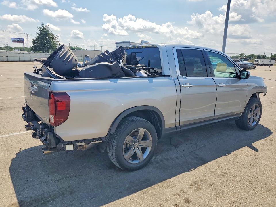 2023 Honda Ridgeline VIN 5FPYK3F76PB048141 COPART salvage auction — ALL OVER, OH - CERT OF TITLE-SALVAGE, sold $12,000 on 2026-07-17 (photo 3)