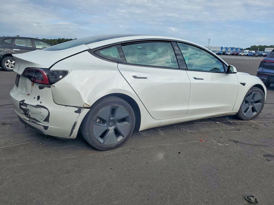 2023 Tesla Model 3 VIN 5YJ3E1EA3PF466653 COPART salvage auction — REAR END, Salvage Title, sold $8,100 on 2026-07-20 (photo 3)