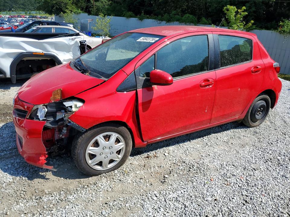 2012 Toyota Yaris VIN JTDKTUD34CD537544 COPART salvage auction — FRONT END, Ga - Certificate Of Title, sold $1,750 on 2026-07-27 (photo 1)