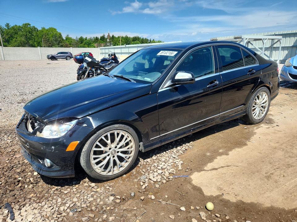 2008 Mercedes-benz C class VIN WDDGF54X28F067828 COPART salvage auction — FRONT END, Wi - Junked Vehicle Bill Of Sale, sold $400 on 2026-08-03 (photo 1)