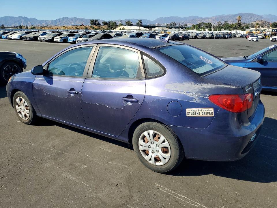 2010 Hyundai Elantra VIN KMHDU4AD2AU157985 COPART salvage auction — SIDE, CA - SALVAGE CERTIFICATE, sold $725 on 2026-07-29 (photo 2)