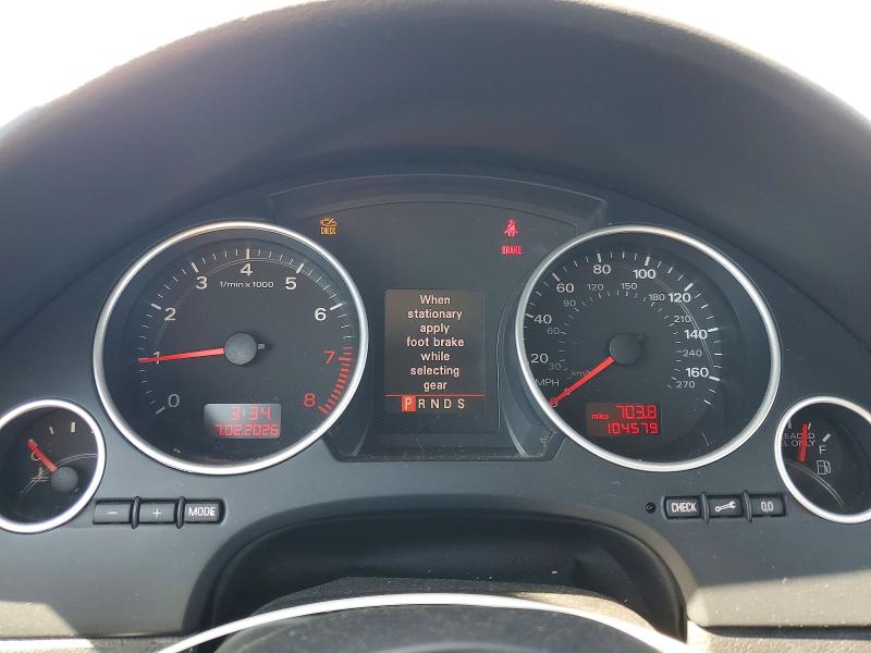 2008 Audi A4 VIN WAUAF48H88K007764 COPART salvage auction — FRONT END, Nv - Salvage Title, sold $425 on 2026-07-14 (photo 9)