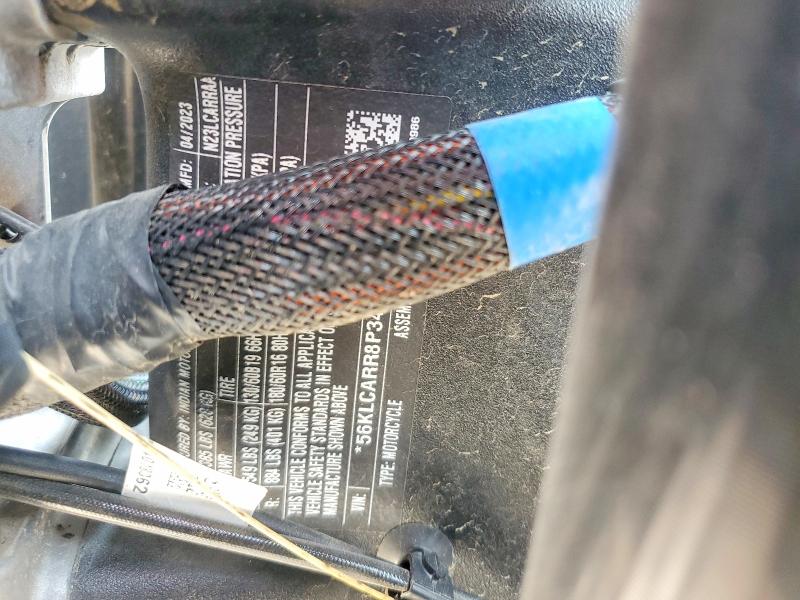 2023 Indian motorcycle co. Challenger VIN 56KLCARR8P3418904 COPART salvage auction — ROLLOVER, IA - CERT OF TITLE-SALVAGE TITLE, sold $1,700 on 2026-10-01 (photo 9)