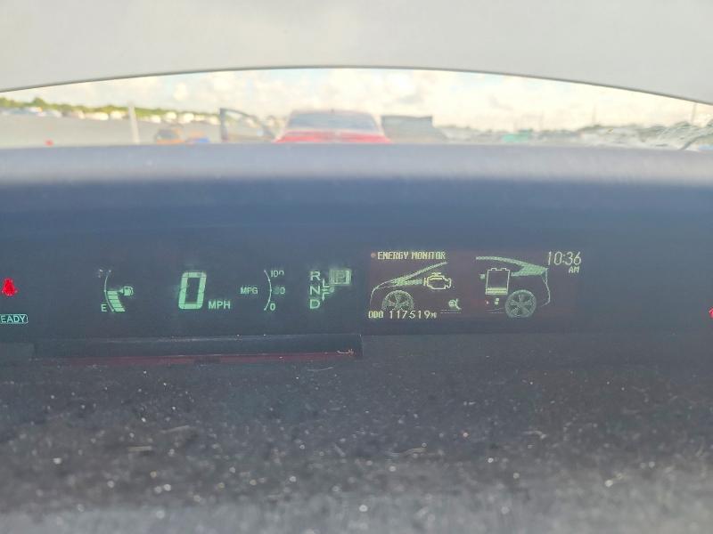 2011 Toyota Prius VIN JTDKN3DU8B0283789 COPART salvage auction — FRONT END, FL - CERT OF TITLE SLVG REBUILDABLE, sold $2,300 on 2026-07-14 (photo 9)