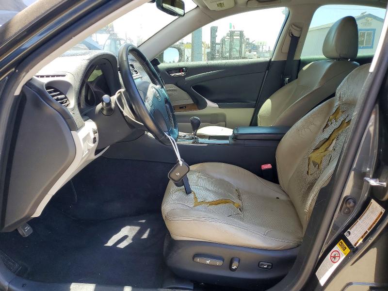 2009 Lexus Is 250 VIN JTHBK262595088453 COPART salvage auction — REAR END, Ca - Salvage Certificate, sold $600 on 2026-07-30 (photo 7)