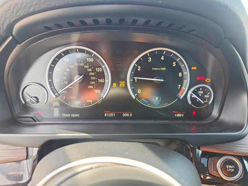 2016 BMW X5 VIN 5UXKT0C59G0S75687 COPART salvage auction — NORMAL WEAR, TX - CERT OF TITLE-MANUFACTURER BUY, sold $4,100 on 2026-07-30 (photo 9)