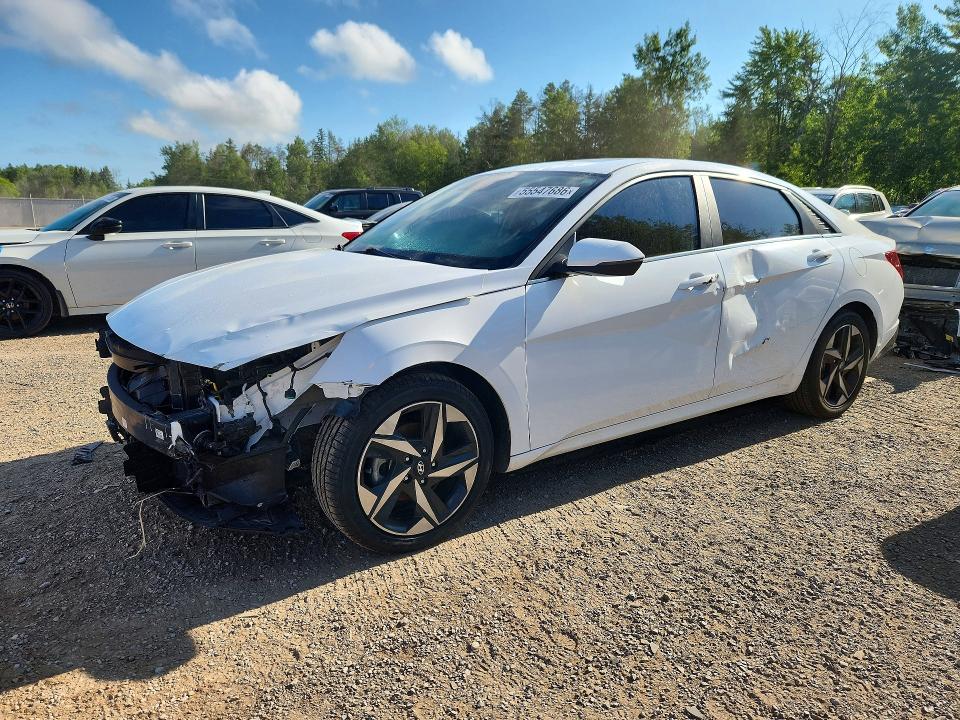 2021 Hyundai Elantra VIN KMHLN4AGXMU180681 COPART salvage auction — FRONT END, On - Permit Salvage, sold $4,800 on 2026-07-23 (photo 1)