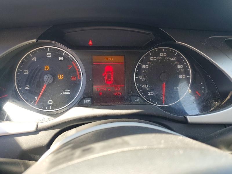2011 Audi A4 VIN WAUAFAFL8BN036645 COPART salvage auction — FRONT END, CA - SALVAGE CERTIFICATE, sold $1,200 on 2026-07-31 (photo 9)