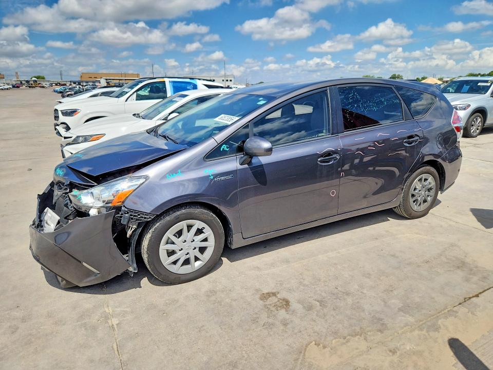 2016 Toyota Prius VIN JTDZN3EU9GJ055041 COPART salvage auction — FRONT END, Tx - Salvage Vehicle Title, sold $1,250 on 2026-07-27 (photo 1)