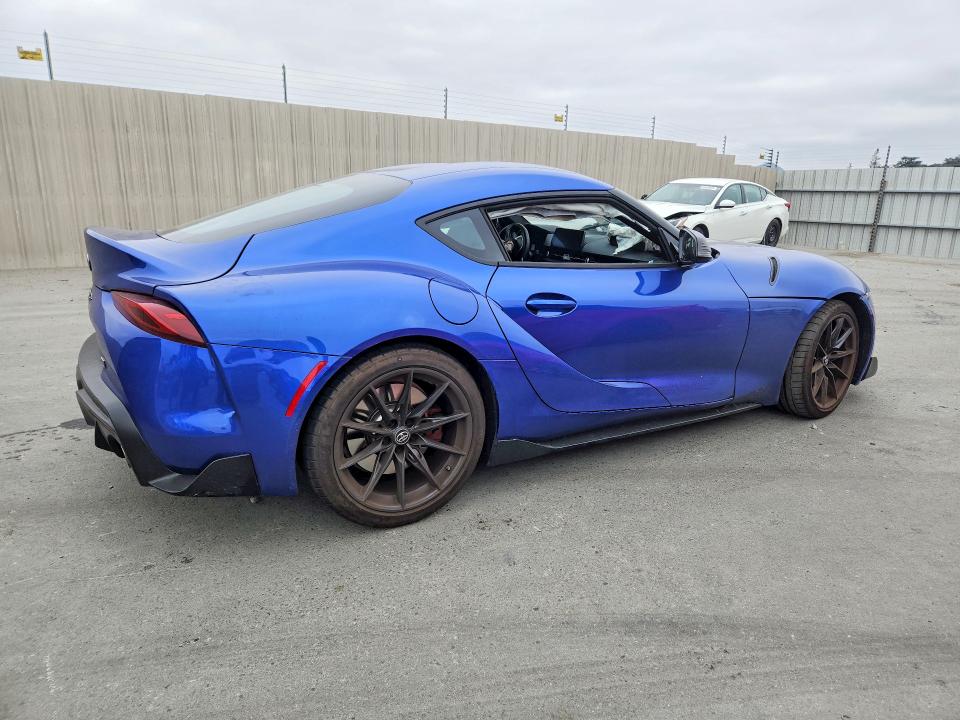 2024 Toyota Supra VIN WZ1DB0G03RW066331 COPART salvage auction — FRONT END, Ca - Salvage Certificate, sold $7,700 on 2026-07-21 (photo 3)