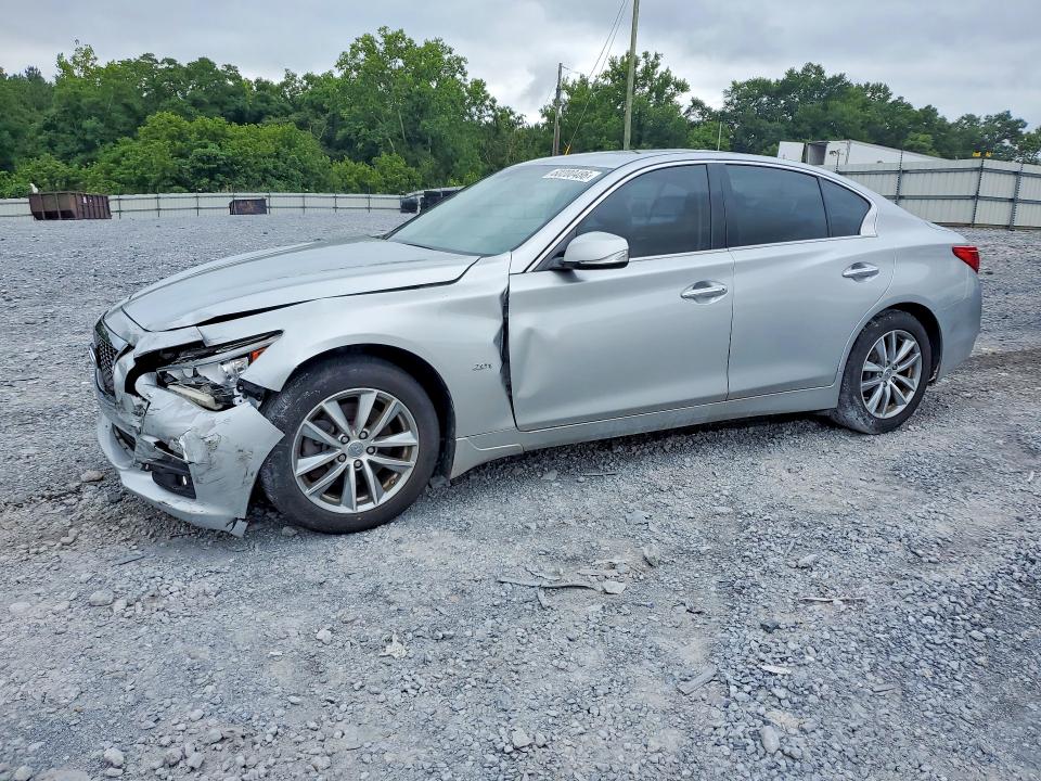 2017 Infiniti Q50 VIN JN1CV7AR7HM682824 COPART salvage auction — FRONT END, Ga - Cert Of Title-Salvage, sold $1,300 on 2026-07-16 (photo 1)
