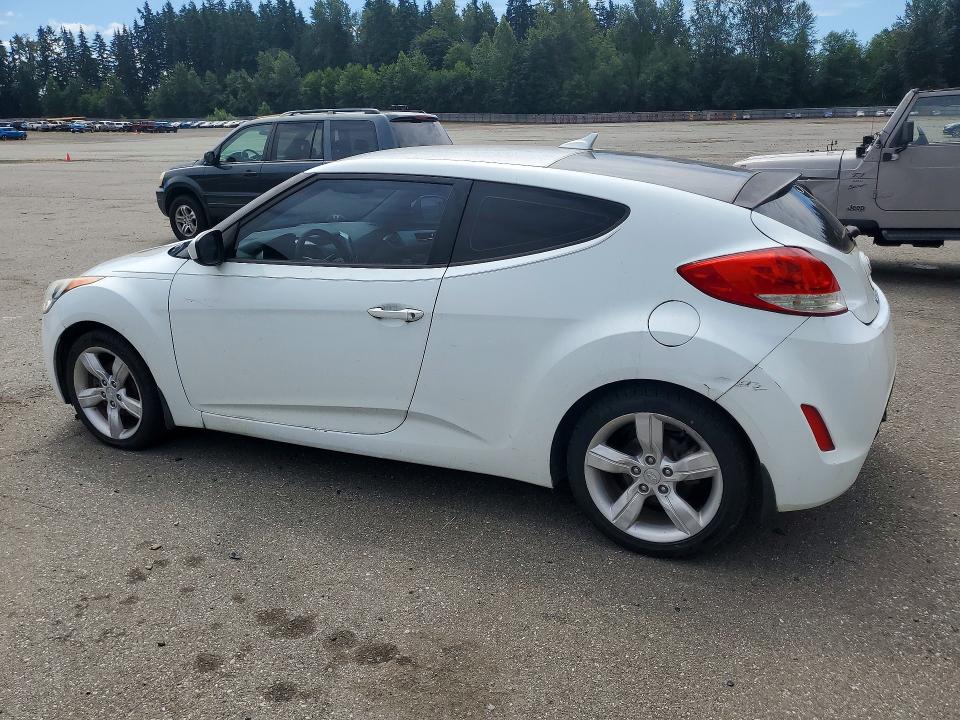 2013 Hyundai Veloster VIN KMHTC6AD7DU105301 COPART salvage auction — FRONT END, Wa - Vehicle Cert Of Ownership-Titl, sold $375 on 2026-07-20 (photo 2)