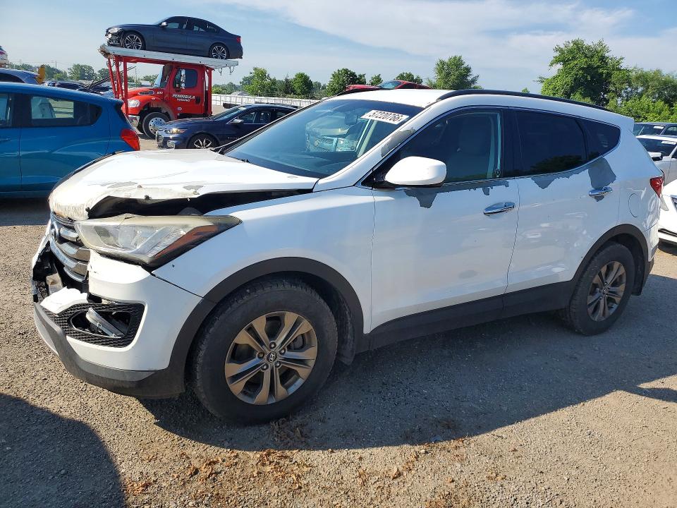 2013 Hyundai Santa fe VIN 5XYZUDLB6DG119218 COPART salvage auction — FRONT END, ON - PERMIT NO BRAND - UNFIT, sold $350 on 2026-07-28 (photo 1)