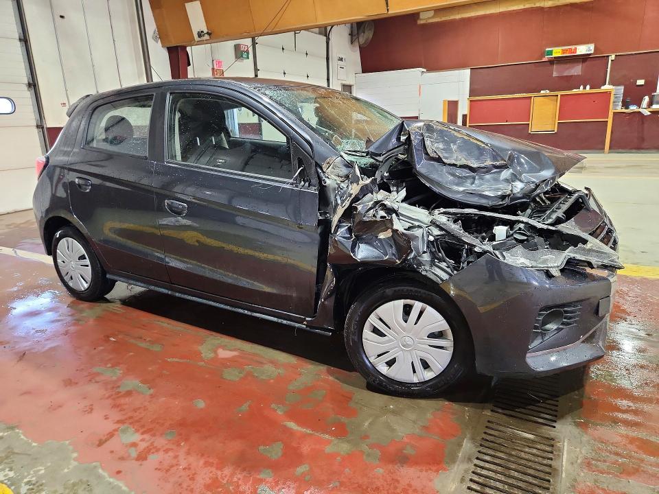 2024 Mitsubishi Mirage VIN ML32AUHJ4RH008310 COPART salvage auction — FRONT END, Fl - Certificate Of Destruction (P), sold $325 on 2026-07-22 (photo 4)