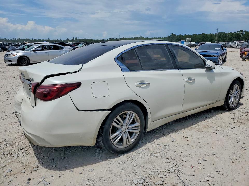 2018 Infiniti Q50 VIN JN1EV7AR8JM445340 COPART salvage auction — REAR END, Tx - Salvage Vehicle Title, sold $3,800 on 2026-07-10 (photo 3)