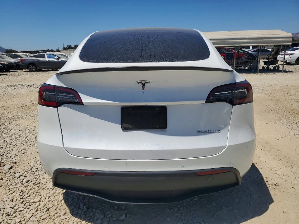 2020 Tesla Model y VIN 5YJYGDEFXLF018806 COPART salvage auction — FRONT END, Ca - Salvage Certificate, sold $9,900 on 2026-07-16 (photo 6)