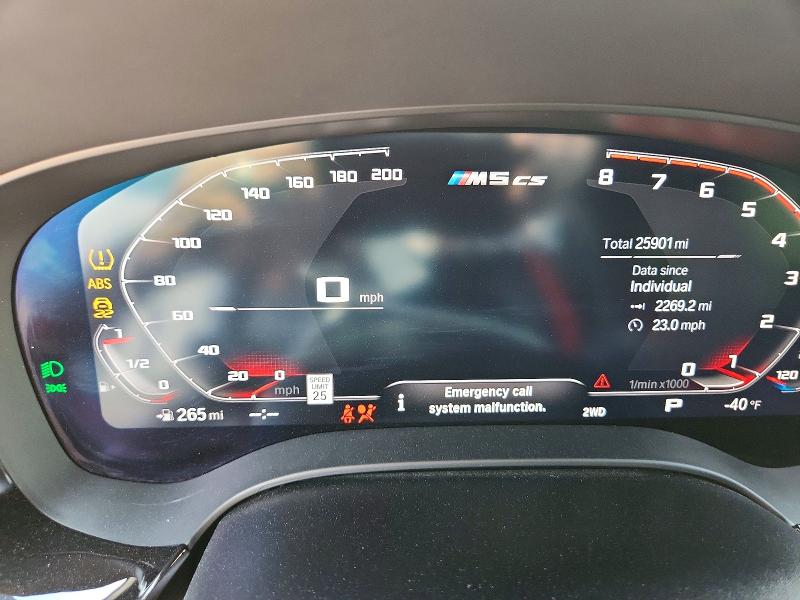 2022 BMW M5 VIN WBS73CH03NCK24583 COPART salvage auction — FRONT END, NJ - CERT OF TITLE-SALVAGE, sold $48,750 on 2026-07-30 (photo 9)