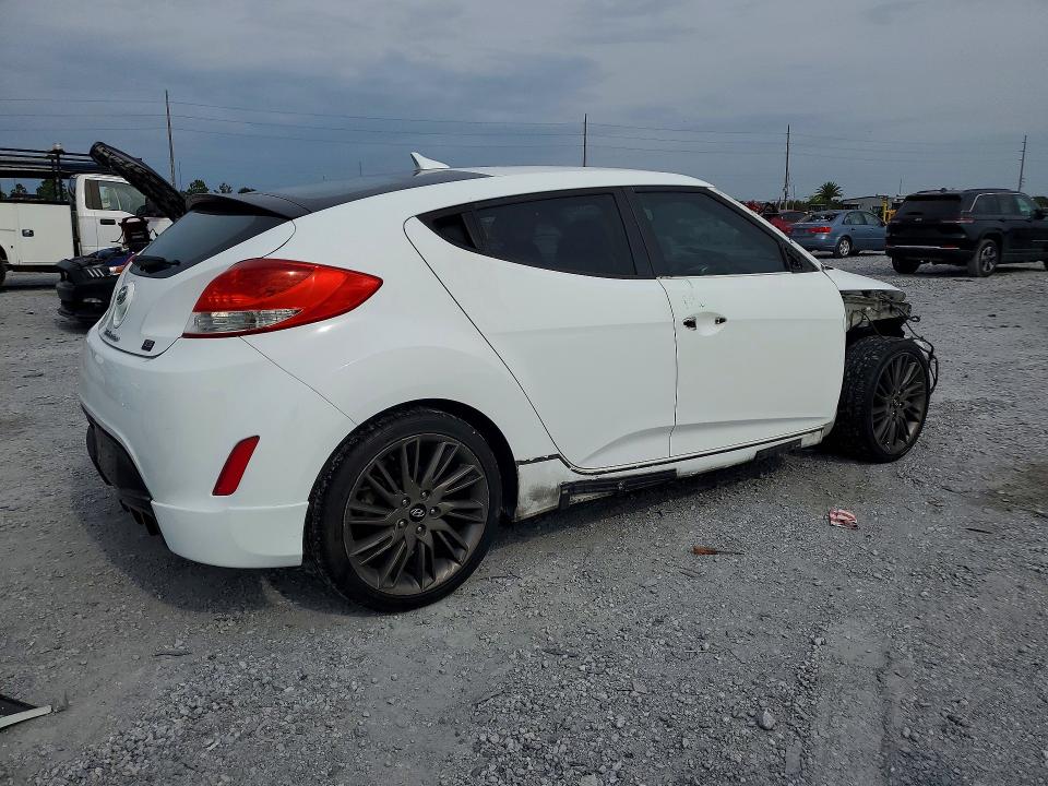 2013 Hyundai Veloster VIN KMHTC6AD4DU160966 COPART salvage auction — FRONT END, Fl - Cert Of Title Slvg Rebuildable, sold $1,150 on 2026-07-31 (photo 3)