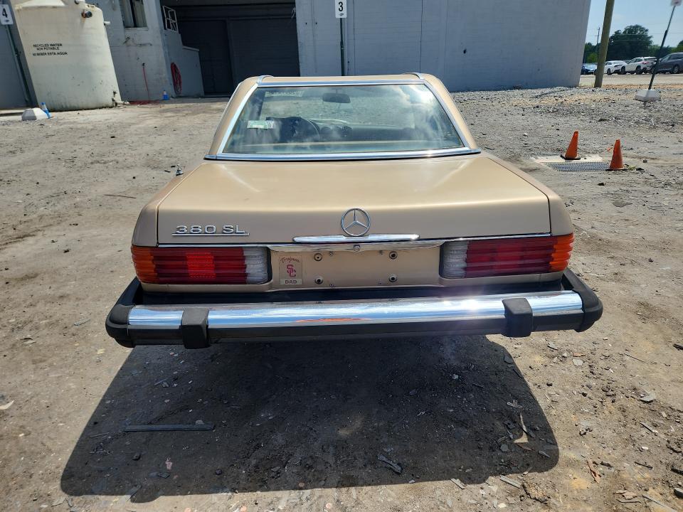 1981 Mercedes-benz 380 VIN WDBBA45AXBB006523 COPART salvage auction — SIDE, Va - Certificate Of Title, sold $1,050 on 2026-07-08 (photo 6)