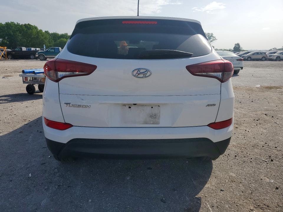 2016 Hyundai Tucson VIN KM8J3CA44GU093022 COPART salvage auction — FRONT END, Ia - Cert Of Title-Salvage Title, sold $2,500 on 2026-07-31 (photo 6)