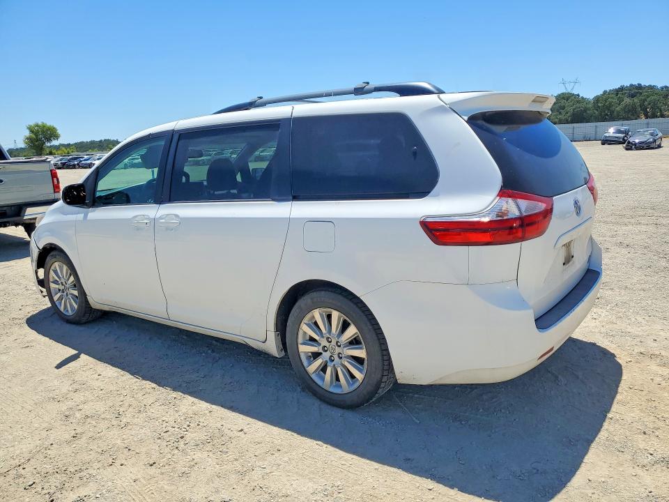 2015 Toyota Sienna VIN 5TDJK3DC7FS123174 COPART salvage auction — FRONT END, Ca - Salvage Certificate, sold $2,350 on 2026-08-21 (photo 2)