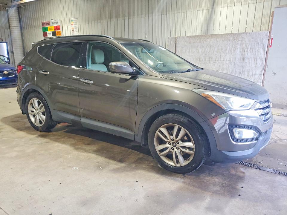2014 Hyundai Santa fe VIN 5XYZU3LA3EG185650 COPART salvage auction — REAR END, Pa - Certificate Of Salvage, sold $2,200 on 2026-07-16 (photo 4)