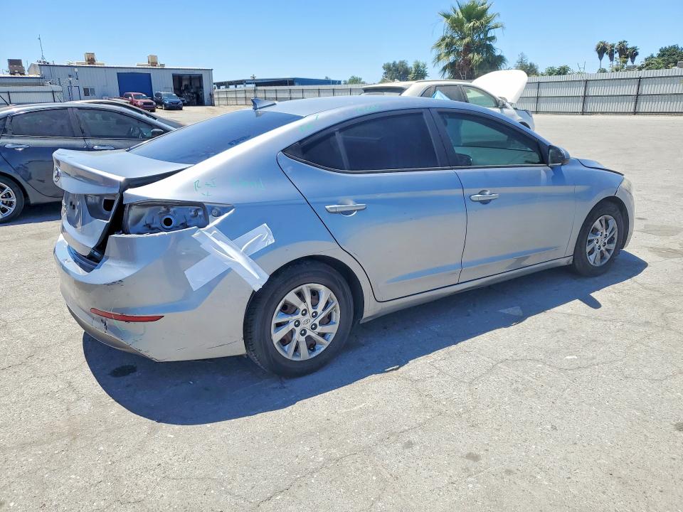 2017 Hyundai Elantra VIN 5NPD74LF6HH152495 COPART salvage auction — REAR END, Ca - Salvage Certificate, sold $225 on 2026-07-24 (photo 3)