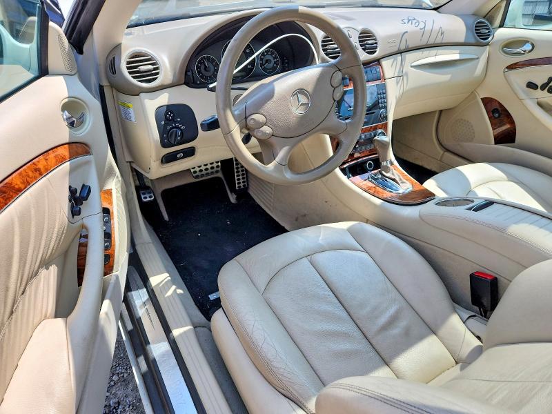 2009 Mercedes-benz Clk-klasse VIN WDBTJ56H39F266464 COPART salvage auction — WATER/FLOOD, Nj - Cert Of Title-Salvage Flood, sold $350 on 2026-08-17 (photo 8)