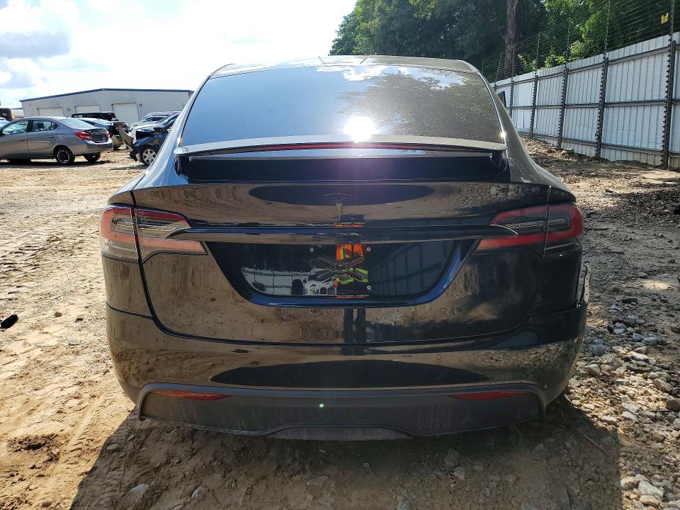 2022 Tesla Model x VIN 7SAXCBE52NF331583 COPART salvage auction — REAR END, Ga - Cert Of Title-Salvage, sold $23,700 on 2026-09-11 (photo 6)