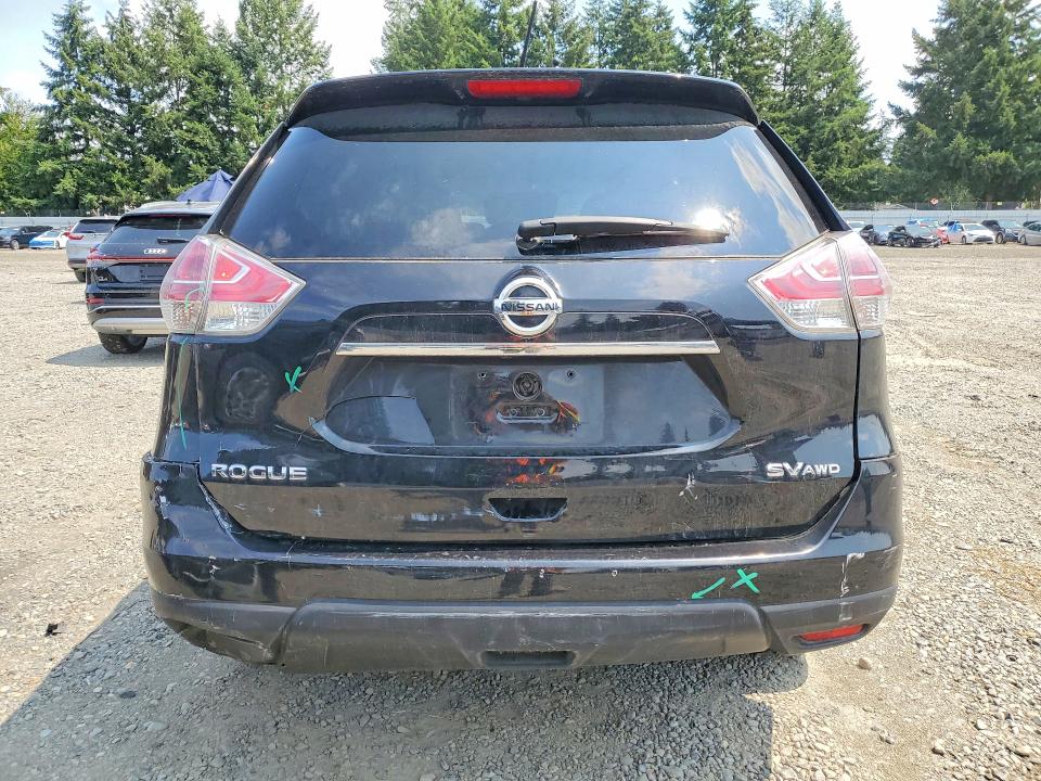 2016 Nissan Rogue VIN KNMAT2MVXGP698471 COPART salvage auction — REAR END, Wa - Bill Of Sale, sold $1,200 on 2026-07-28 (photo 6)