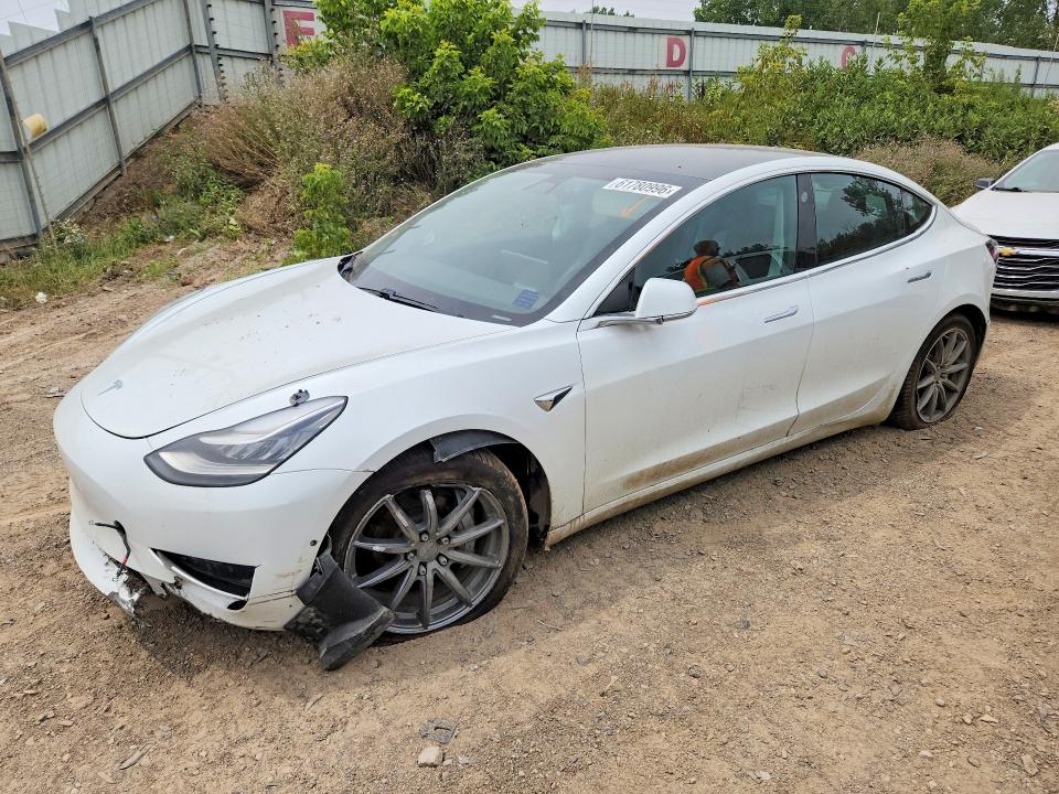 2020 Tesla Model 3 VIN 5YJ3E1EB5LF512227 COPART salvage auction — FRONT END, Mi - Certificate Of Title, sold $425 on 2026-07-29 (photo 1)
