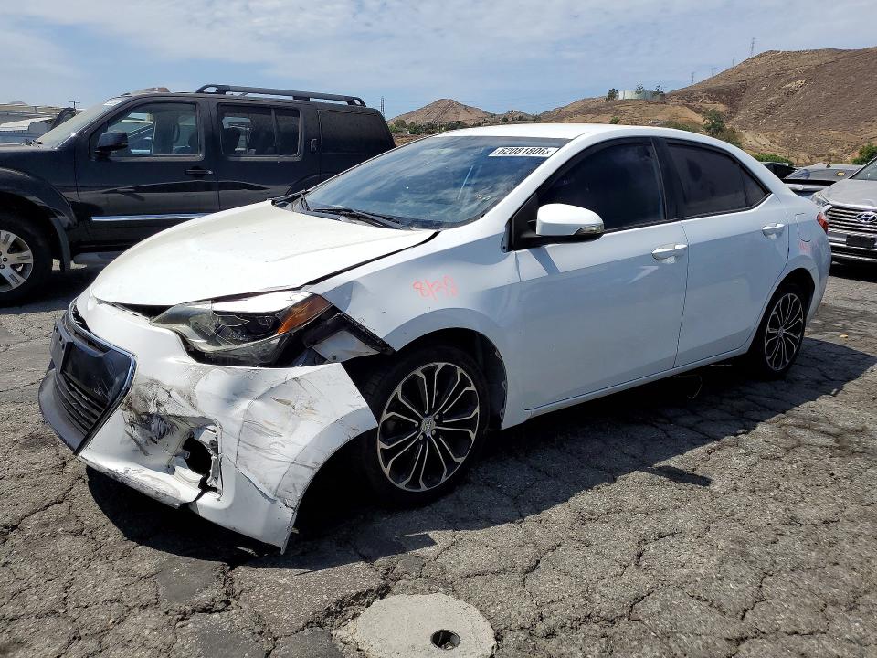 2016 Toyota Corolla VIN 5YFBURHE3GP543344 COPART salvage auction — FRONT END, Ca - Salvage Certificate, sold $2,950 on 2026-07-30 (photo 1)