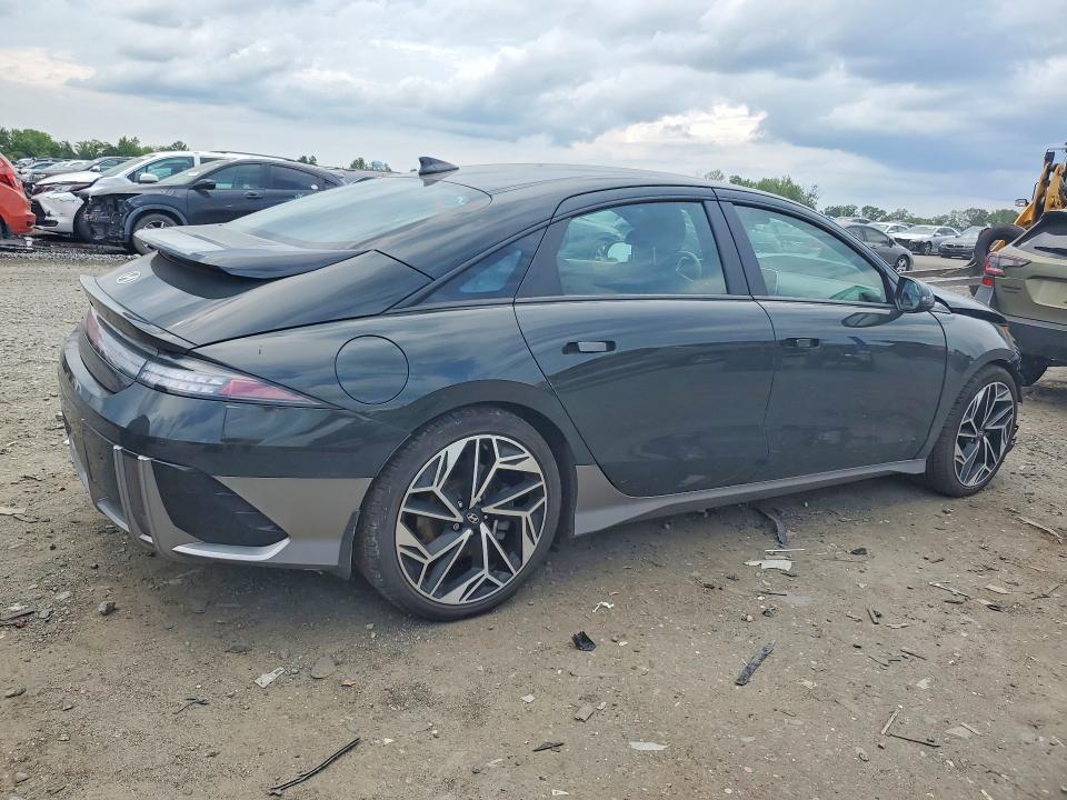 2023 Hyundai Ioniq 6 VIN KMHM34AA3PA022842 COPART salvage auction — FRONT END, Va - Cert Of Title - Salvage, sold $4,200 on 2026-07-22 (photo 3)