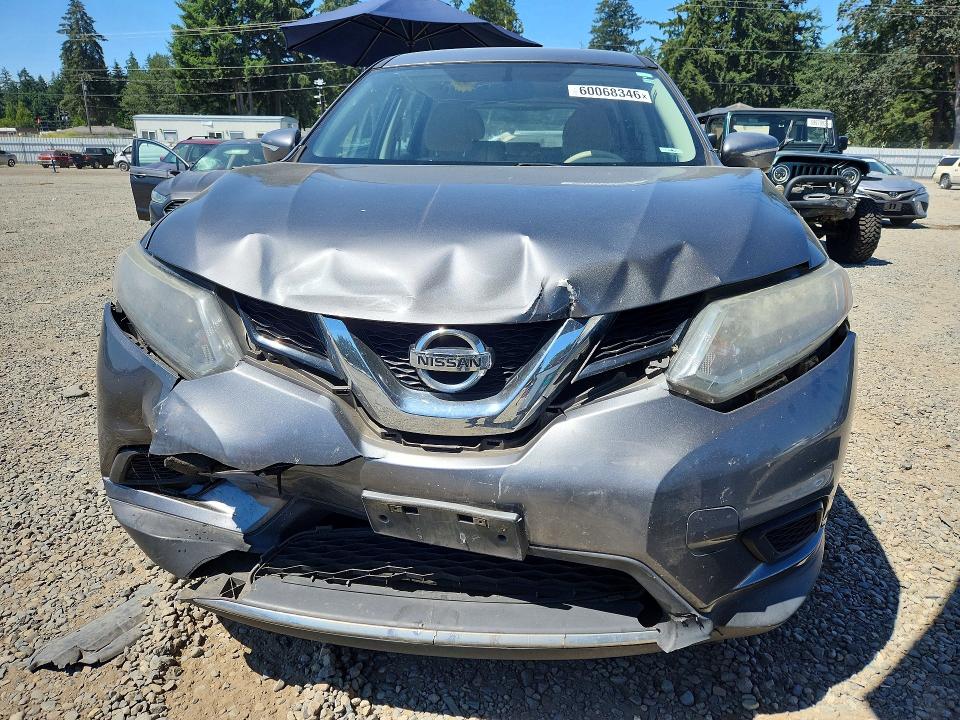 2015 Nissan Rogue VIN KNMAT2MVXFP514905 COPART salvage auction — FRONT END, Wa - Bill Of Sale, sold $450 on 2026-07-14 (photo 5)