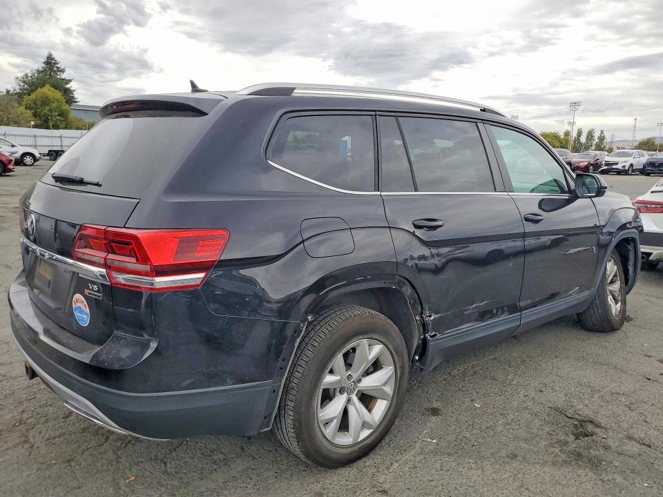 2018 Volkswagen Atlas VIN 1V2LR2CA8JC590028 COPART salvage auction — FRONT END, Ca - Salvage Certificate, sold $15 on 2026-07-24 (photo 3)