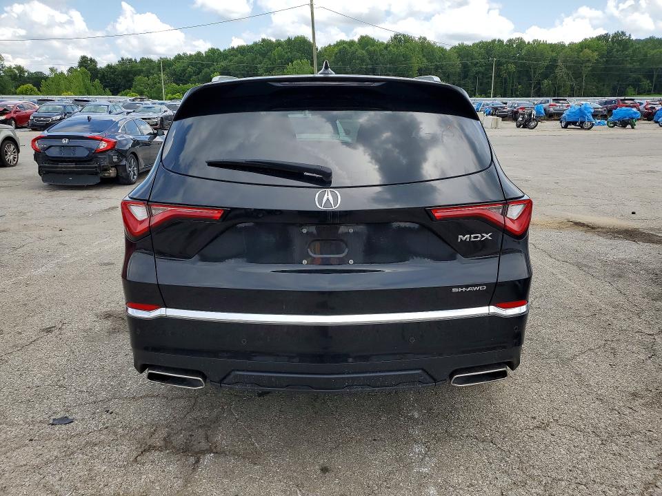 2022 Acura Mdx VIN 5J8YE1H84NL033711 COPART salvage auction — REAR END, Ky - Cert Of Title-Salvage, sold $20,100 on 2026-08-24 (photo 6)