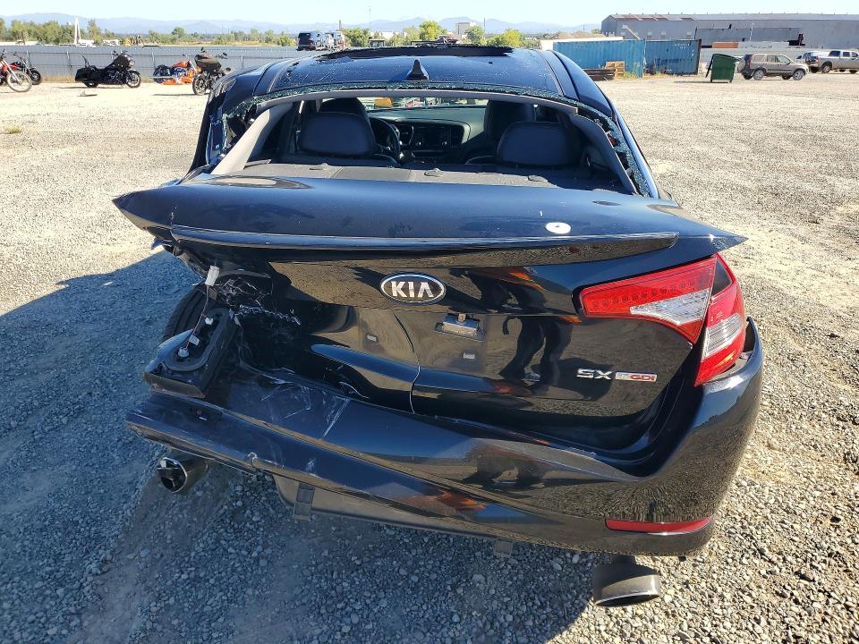 2013 Kia VIN 5XXGR4A64DG131595 COPART salvage auction — REAR END, CA - SALVAGE CERTIFICATE, sold $650 on 2026-07-24 (photo 6)