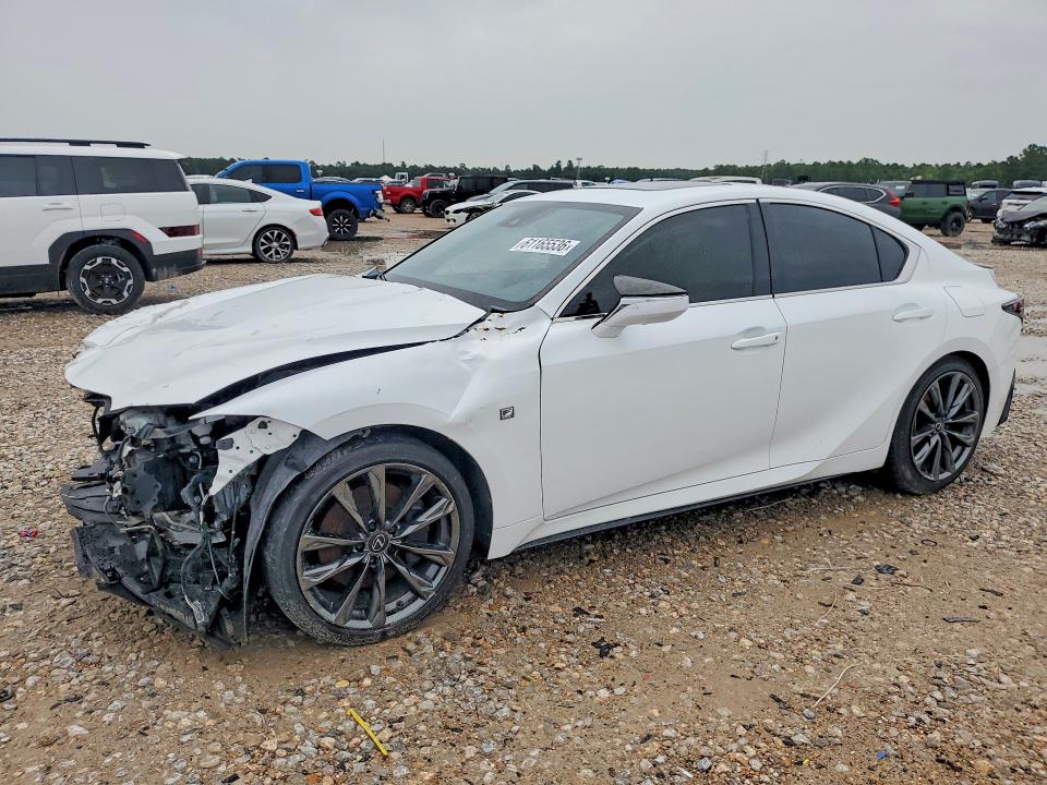 2024 Lexus Is VIN JTHGZ1B22R5076827 COPART salvage auction — FRONT END, Tx - Salvage Vehicle Title, sold $5,300 on 2026-07-21 (photo 1)