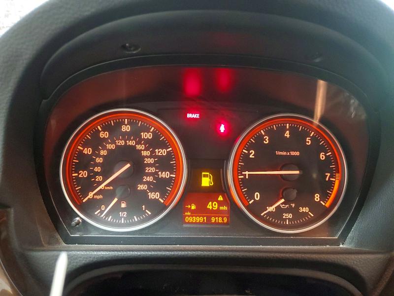 2009 BMW 3er VIN WBAWR33559PX75498 COPART salvage auction — FRONT END, Ny - Mv-907A Salvage Certificate, sold $1,900 on 2026-07-20 (photo 9)