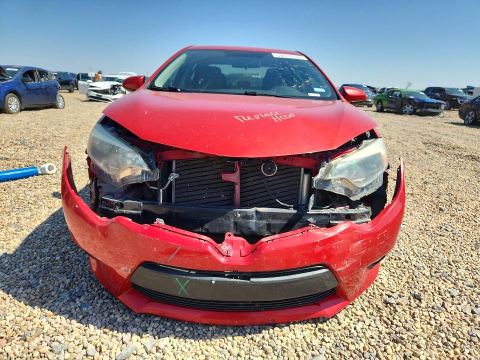 2014 Toyota Corolla VIN 5YFBURHE3EP040197 COPART salvage auction — FRONT END, Tx - Salvage Vehicle Title, sold $2,850 on 2026-07-14 (photo 5)