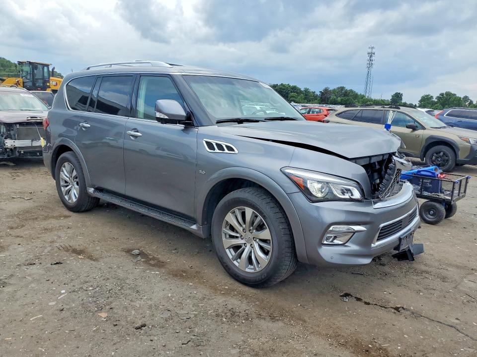 2016 Infiniti Qx80 VIN JN8AZ2NE1G9126355 COPART salvage auction — FRONT END, Va - Cert Of Title - Salvage, sold $3,650 on 2026-07-29 (photo 4)