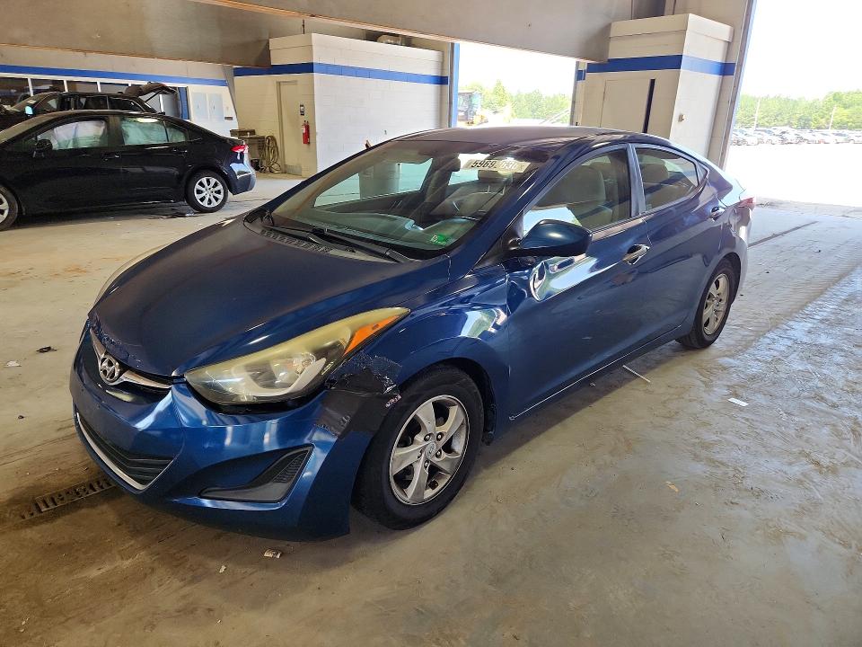 2015 Hyundai Elantra VIN KMHDH4AE7FU252482 COPART salvage auction — FRONT END, Va - Cert Of Title - Salvage, sold $700 on 2026-07-10 (photo 1)