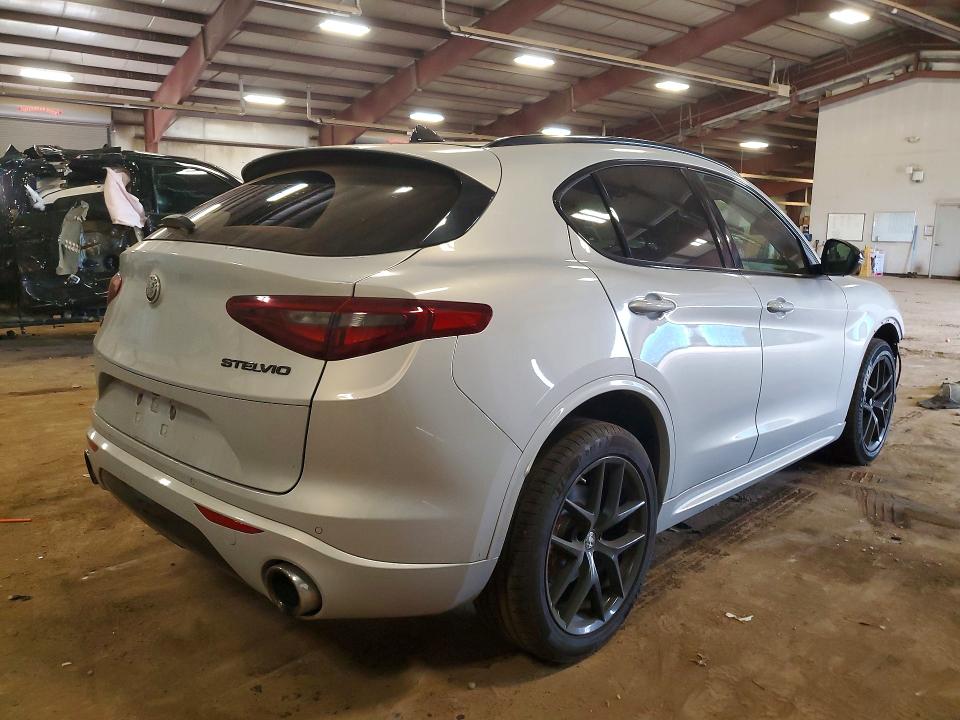 2021 Alfa romeo Stelvio VIN ZASPAKBNXM7D19670 COPART salvage auction — FRONT END, Mi - Certificate Of Title, sold $10,500 on 2026-08-07 (photo 3)