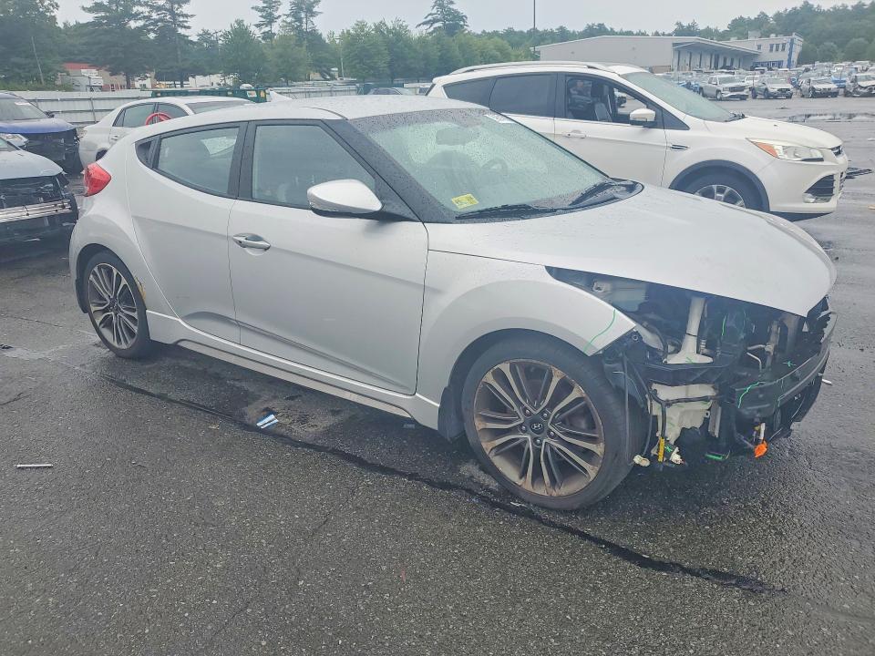 2016 Hyundai Veloster VIN KMHTC6AE3GU290024 COPART salvage auction — FRONT END, Ri - Salvage Certificate Of Title, sold $475 on 2026-07-28 (photo 4)