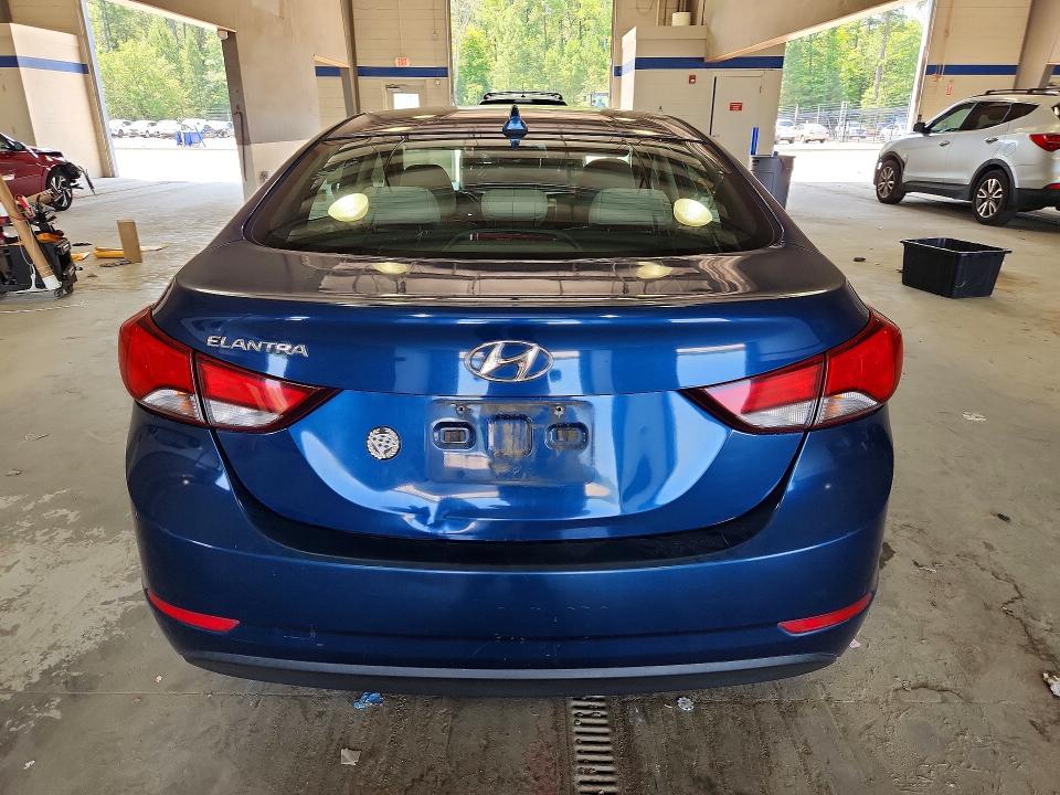 2015 Hyundai Elantra VIN KMHDH4AE7FU252482 COPART salvage auction — FRONT END, Va - Cert Of Title - Salvage, sold $700 on 2026-07-10 (photo 6)