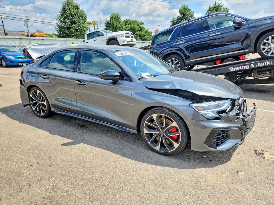 2024 Audi S3 VIN WAUH3DGY7RA044174 COPART salvage auction — FRONT END, IN - CERT OF TITLE-SALVAGE TITLE, sold $11,300 on 2026-09-04 (photo 4)