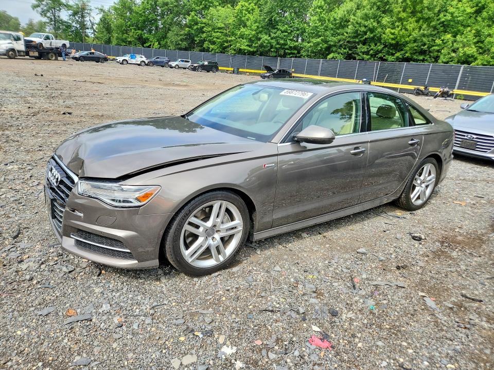 2016 Audi A6 VIN WAUFGAFCXGN150320 COPART salvage auction — FRONT END, Md - Cert Of Salvage > 75% Damage, sold $5,300 on 2026-07-17 (photo 1)
