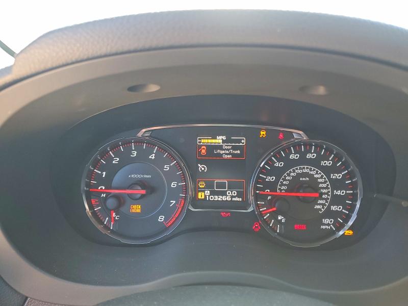 2018 Subaru Wrx VIN JF1VA1F60J9835703 COPART salvage auction — MECHANICAL, Nc - Dealer Only Salvage Title, sold $175 on 2026-07-27 (photo 9)