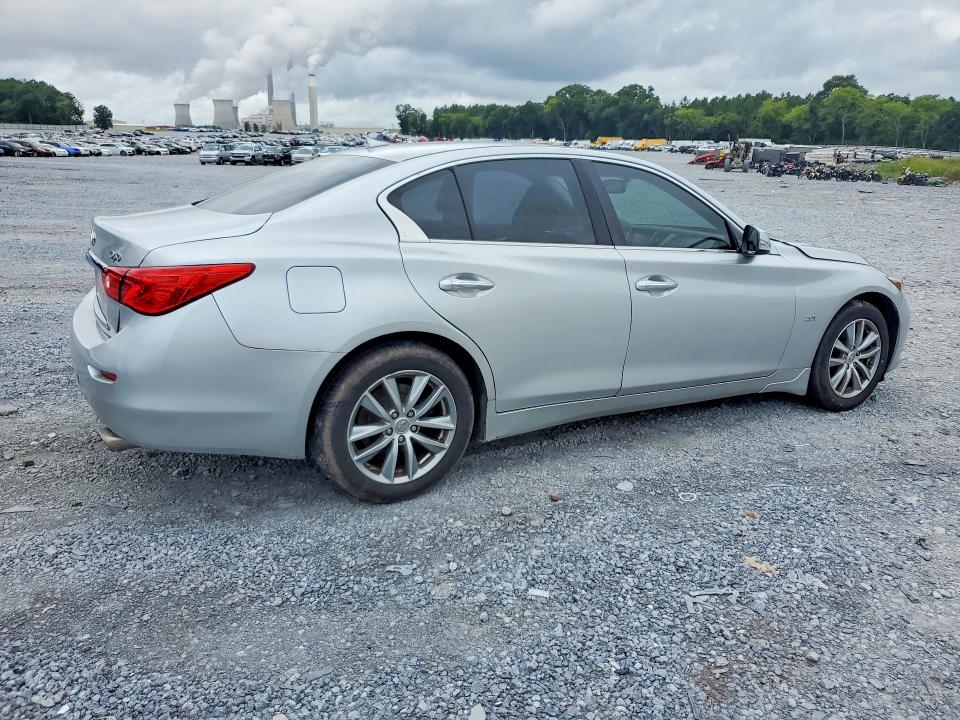 2017 Infiniti Q50 VIN JN1CV7AR7HM682824 COPART salvage auction — FRONT END, Ga - Cert Of Title-Salvage, sold $1,300 on 2026-07-16 (photo 3)